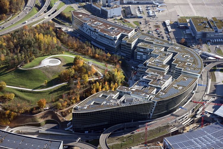  The Circle en el aeropuerto de Zurich. Foto por: EFE/Simon Vogt